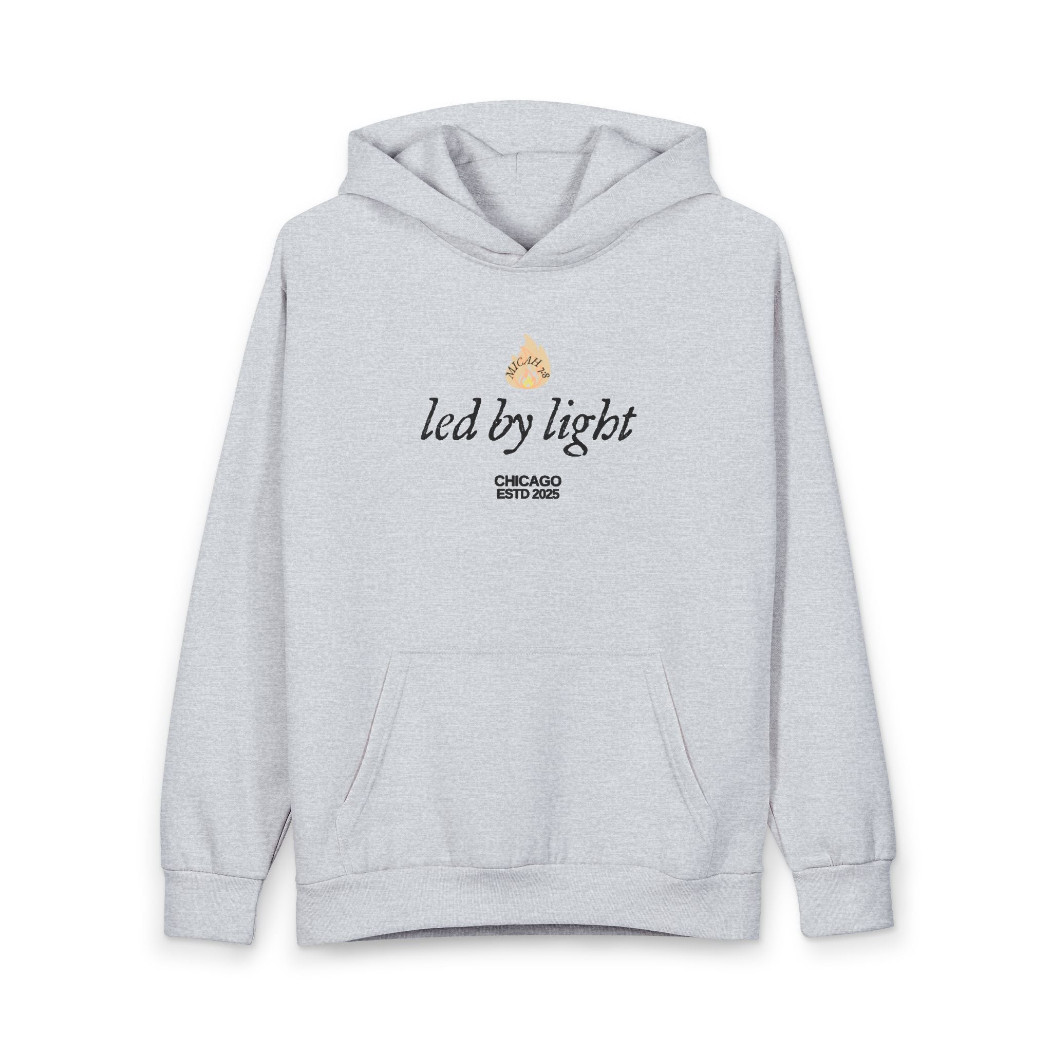 Led By Light hoodie | Micah 7:8 Christian Streetwear