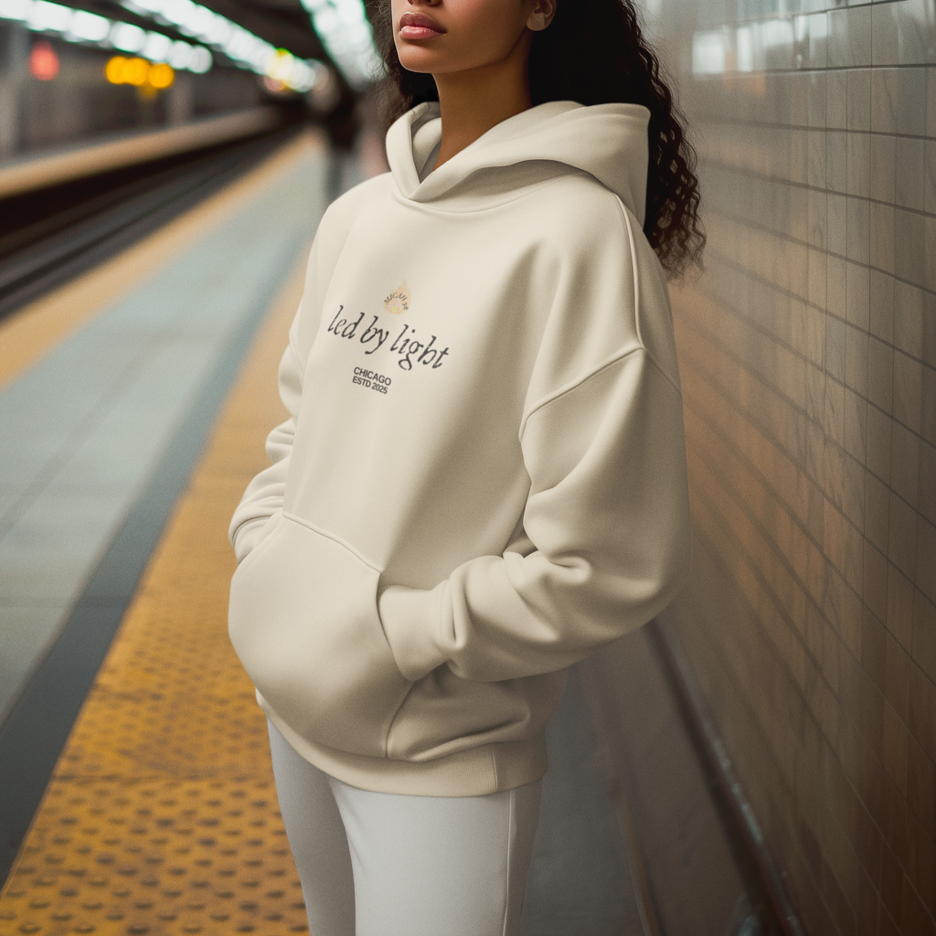 Led By Light hoodie | Micah 7:8 Christian Streetwear