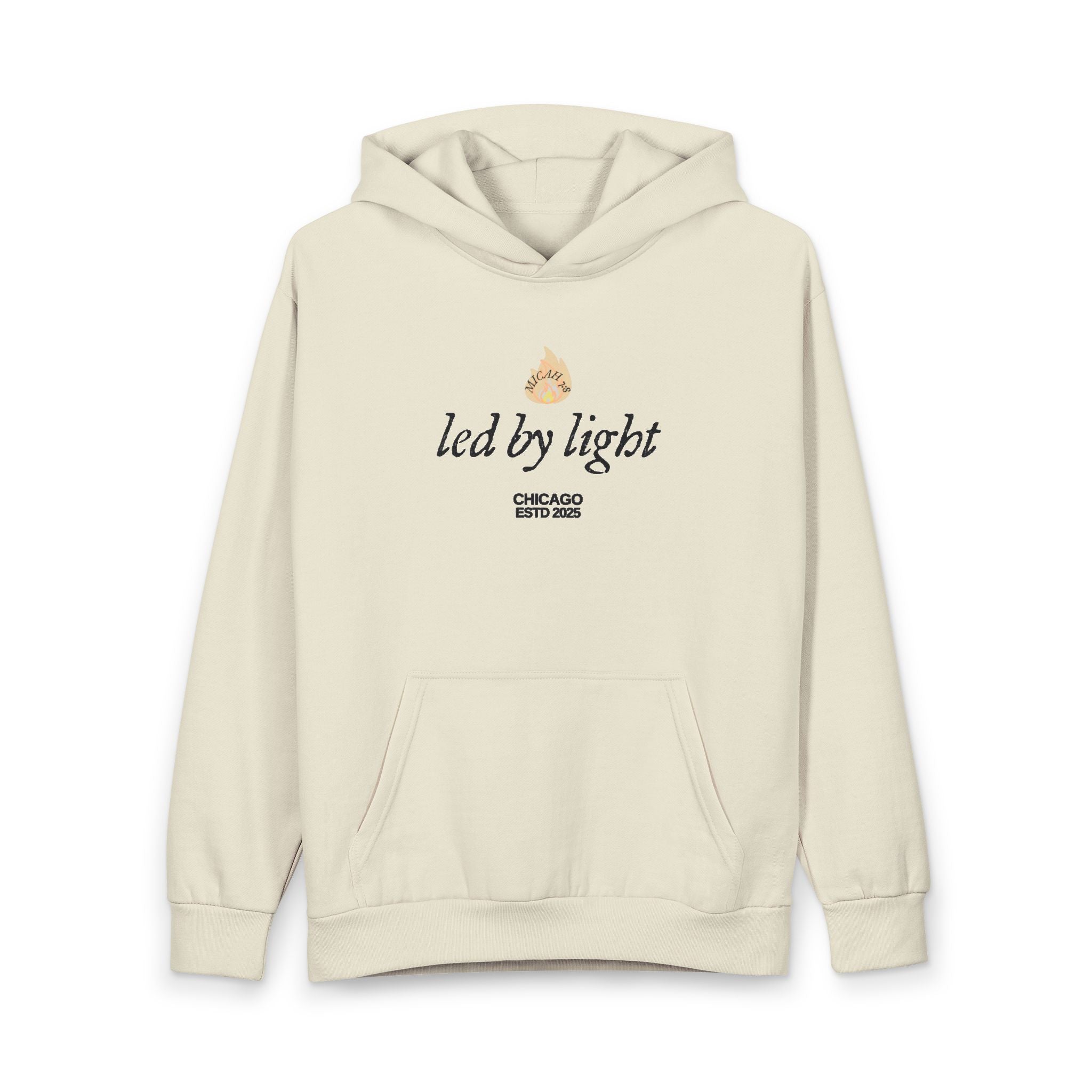Led By Light hoodie | Micah 7:8 Christian Streetwear