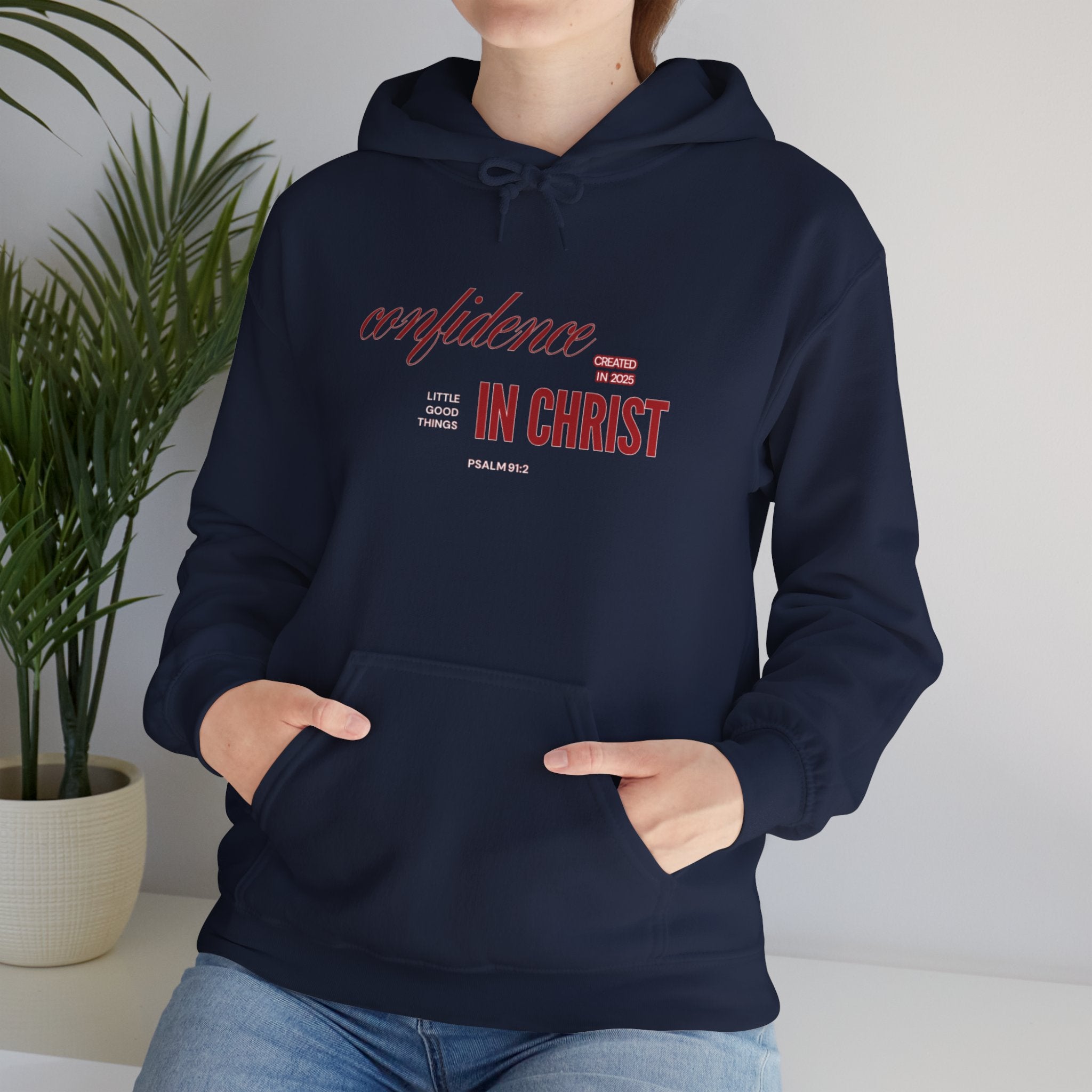 Christian Hoodie — "Confidence In Christ" Pullover