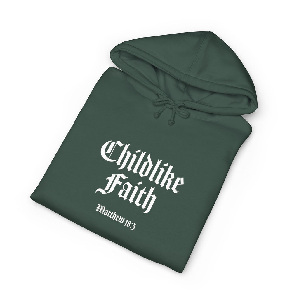 Childlike Faith Hoodie — Matthew 18:3 Graphic Pullover